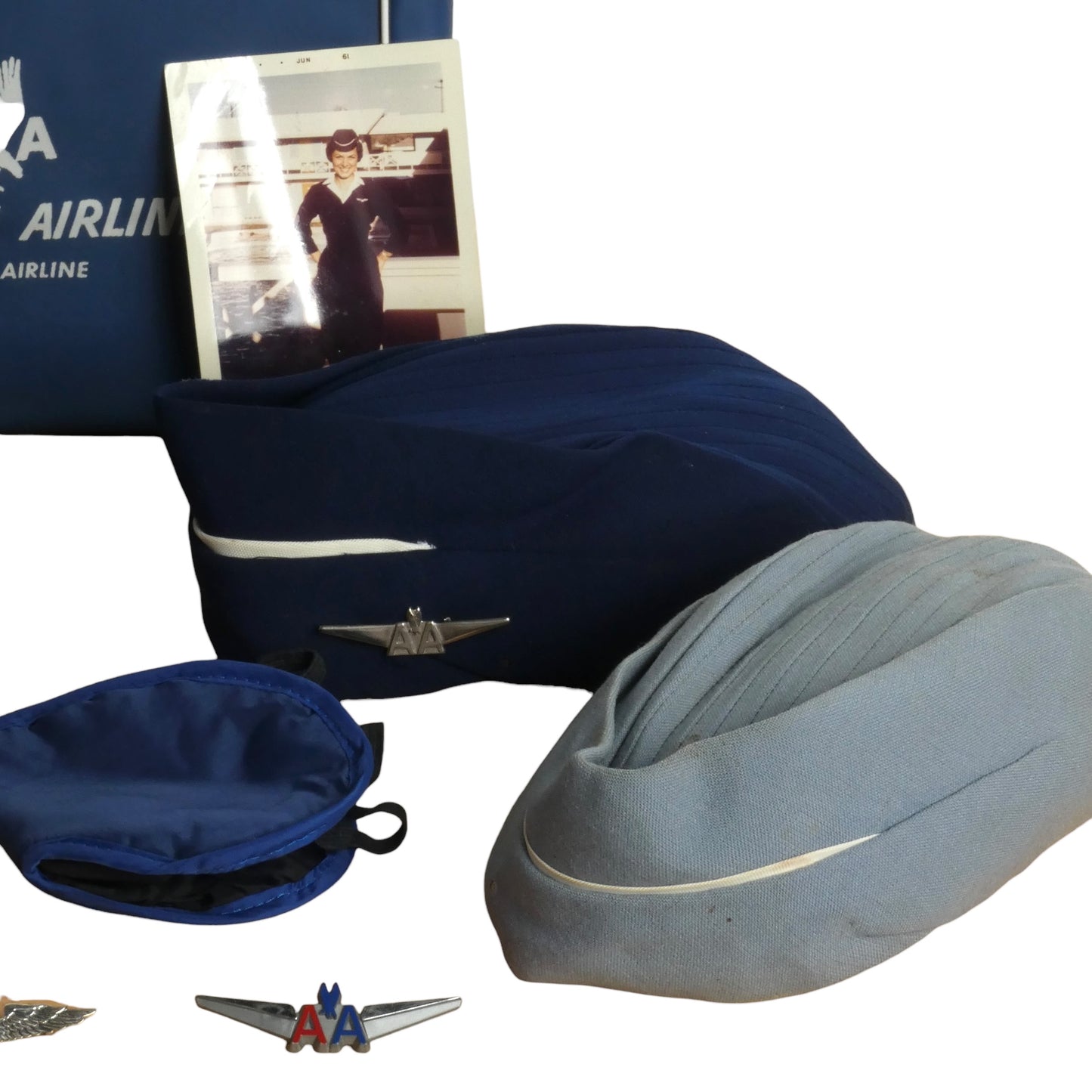 AMERICAN AIRLINES- 1959 Navy Airline Uniform Smock, Size 4