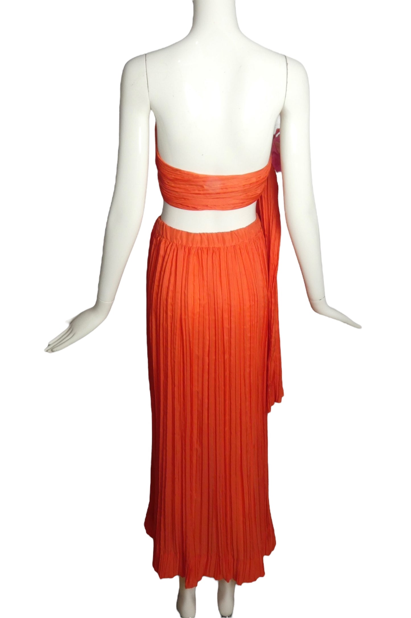 PIERRE CARDIN (HAUTE COUTURE)-1994 Crinkle Pleat Ensemble, Size-6