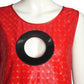 PIERRE CARDIN (Haute Couture)- 2011 Red Hologram Latex Dress, Size 6