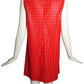 PIERRE CARDIN (Haute Couture)- 2011 Red Hologram Latex Dress, Size 6