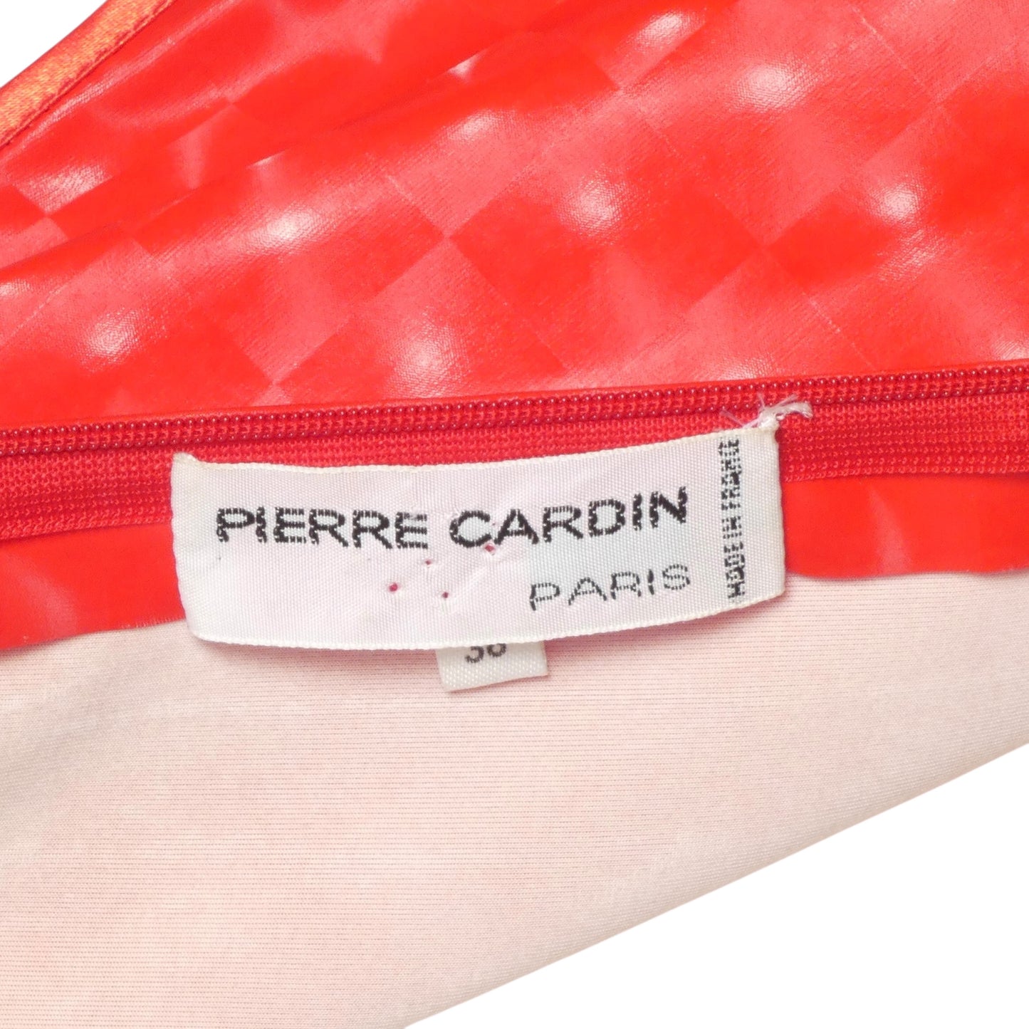PIERRE CARDIN (Haute Couture)- 2011 Red Hologram Latex Dress, Size 6