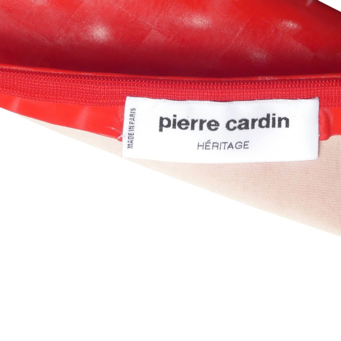PIERRE CARDIN (Haute Couture)- 2011 Red Hologram Latex Dress, Size 6