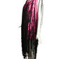 PIERRE CARDIN (HAUTE COUTURE)- 2009 Pink Neoprene Fringe Dress & Goggles, Size 4