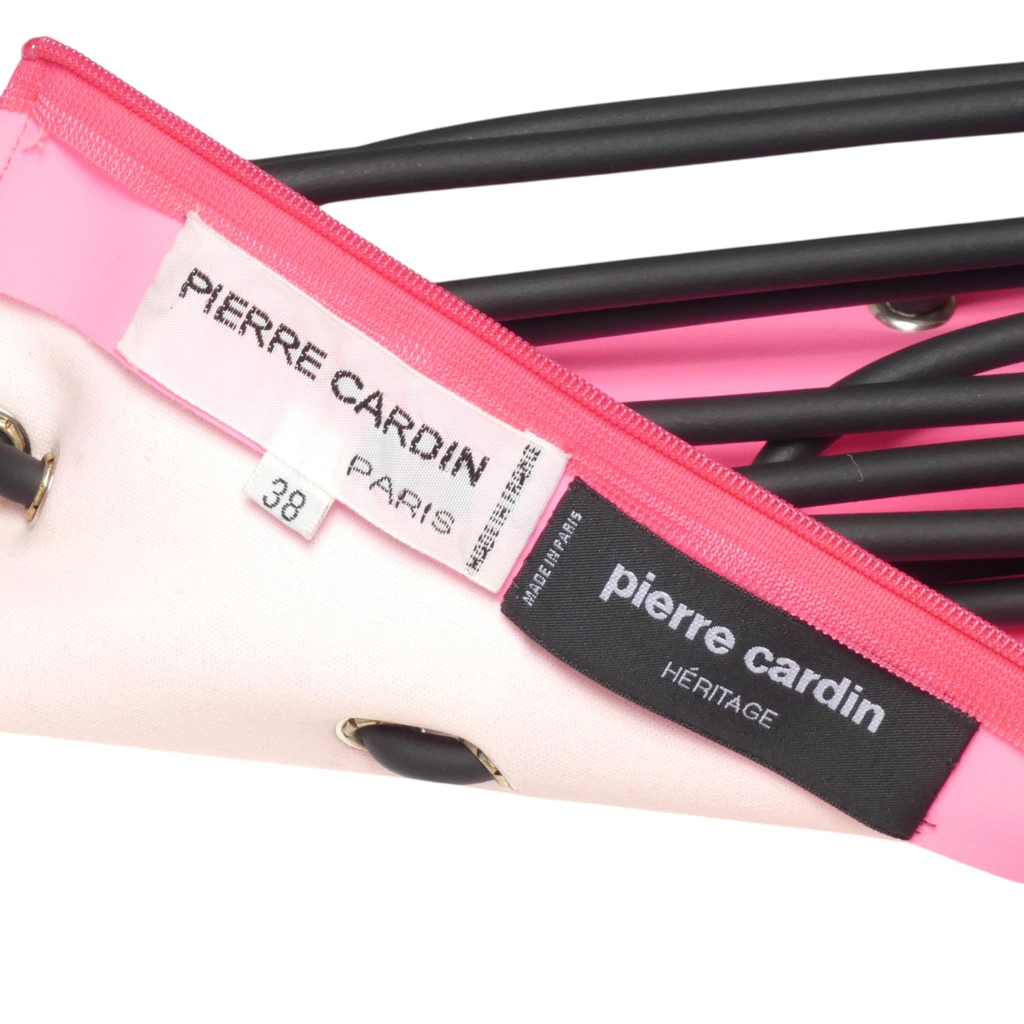 PIERRE CARDIN (HAUTE COUTURE)- 2009 Pink Neoprene Fringe Dress & Goggles, Size 4