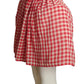 PIERRE CARDIN (HAUTE COUTURE)- Chiffon Gingham Pannier Skirt, Size 4