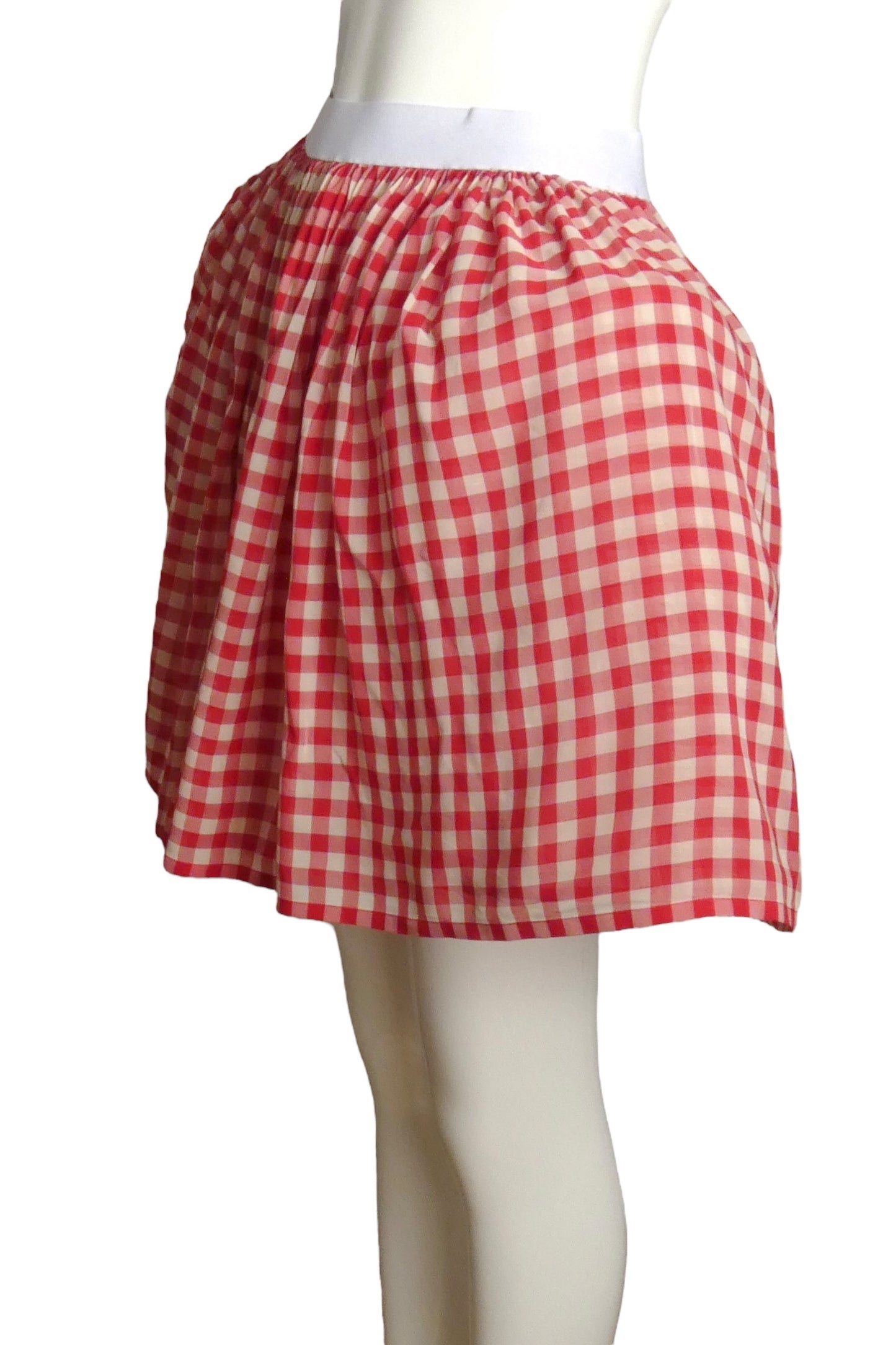 PIERRE CARDIN (HAUTE COUTURE)- Chiffon Gingham Pannier Skirt, Size 4