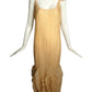 PIERRE CARDIN (HAUTE COUTURE)- 2000 Ivory Crinkle Pleat Dress, Size 6