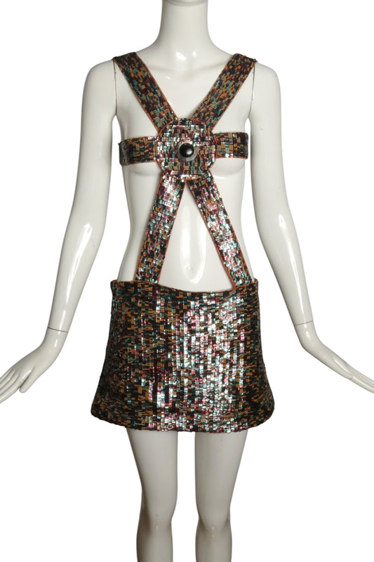 PIERRE CARDIN (HAUTE COUTURE)- 1998 Sequin Jumper, Size 6