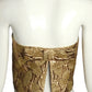 PIERRE CARDIN HAUTE COUTURE- 1990s Gold Brocade Strapless Top, Size 6