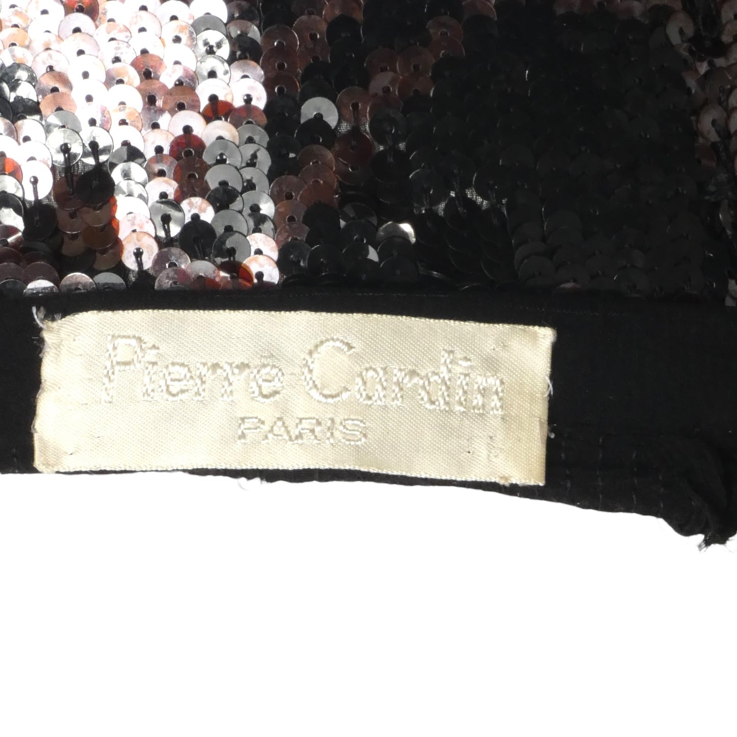 PIERRE CARDIN (HAUTE COUTURE)-1998 Sequin & Beaded Suspender Skirt, Size 8