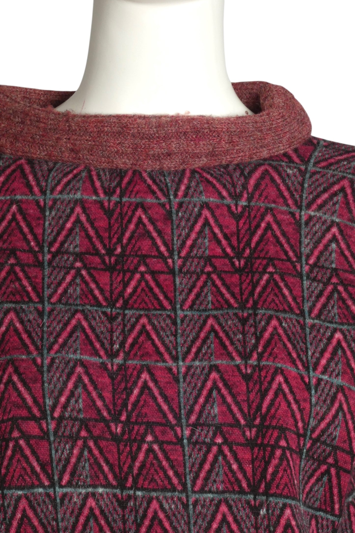 PIERRE CARDIN (HAUTE COUTURE)- 1974 Multi Color Wool Sweater, Size 4