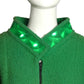PIERRE CARDIN (HAUTE COUTURE)- 2008 Green Wool & Hologram Coat, Size 6