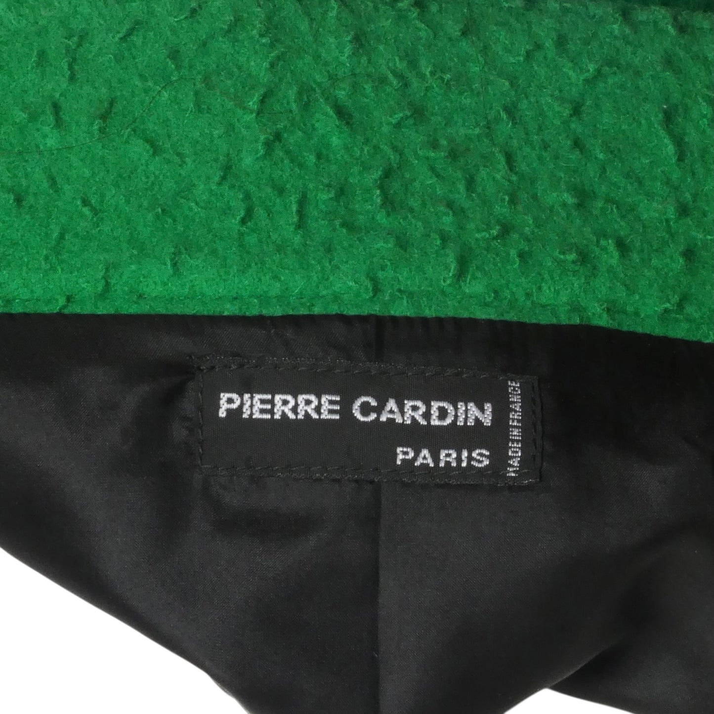 PIERRE CARDIN (HAUTE COUTURE)- 2008 Green Wool & Hologram Coat, Size 6