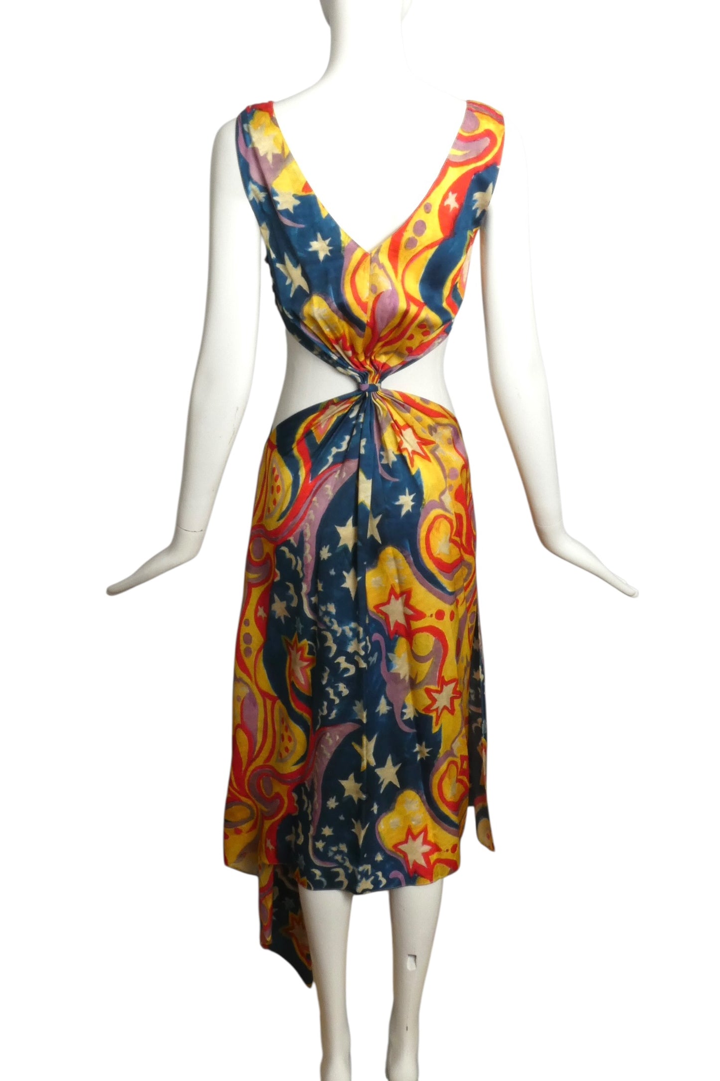 MARNI X NO VACANCY INN - NWT 2023 Printed Satin Sundress, Size 2