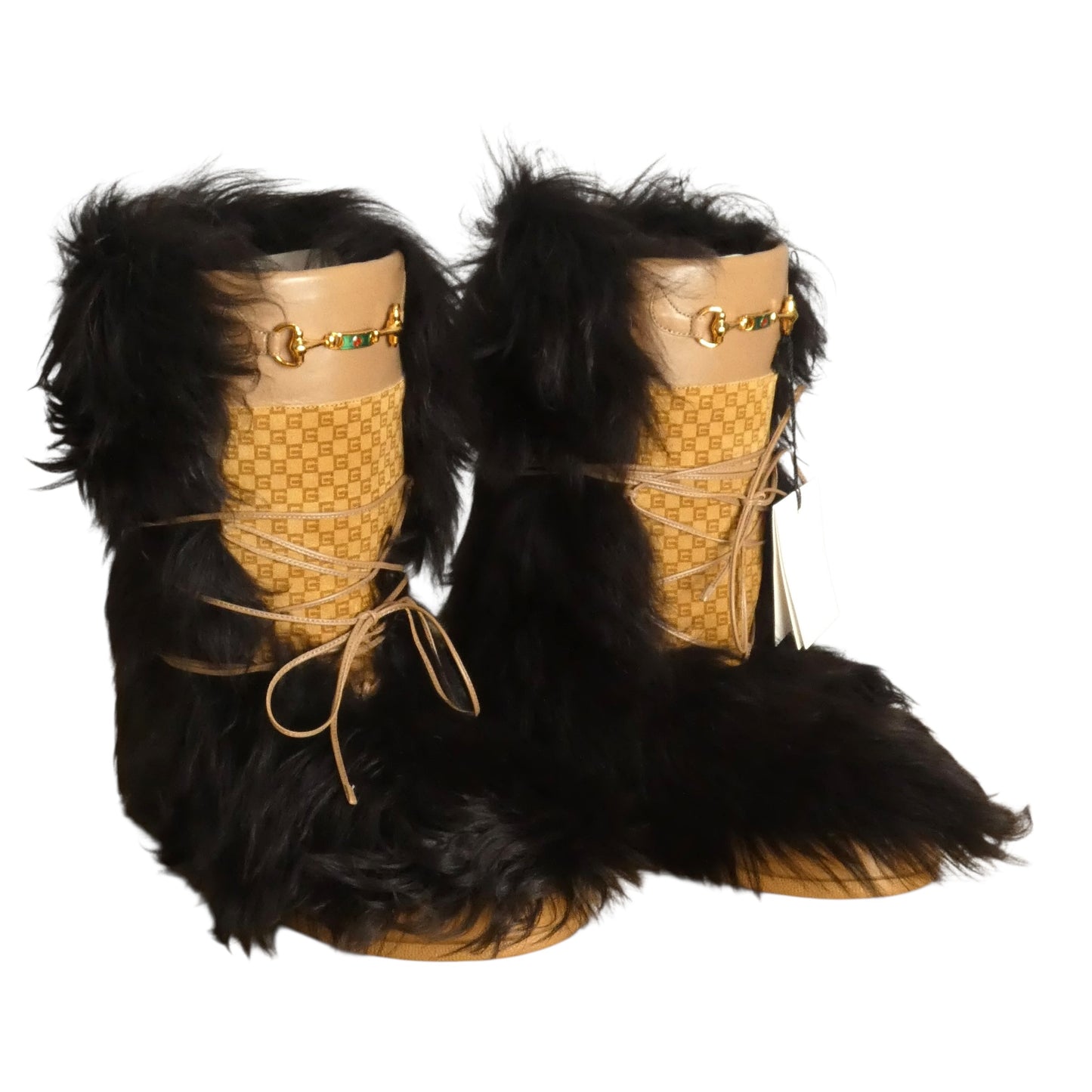 2023 Square G Fur-Trimmed Snow Boots, Size-40