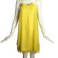PIERRE CARDIN (HAUTE COUTURE) - 2009 Yellow Chiffon Slip Dress, Size 6