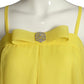 PIERRE CARDIN (HAUTE COUTURE) - 2009 Yellow Chiffon Slip Dress, Size 6