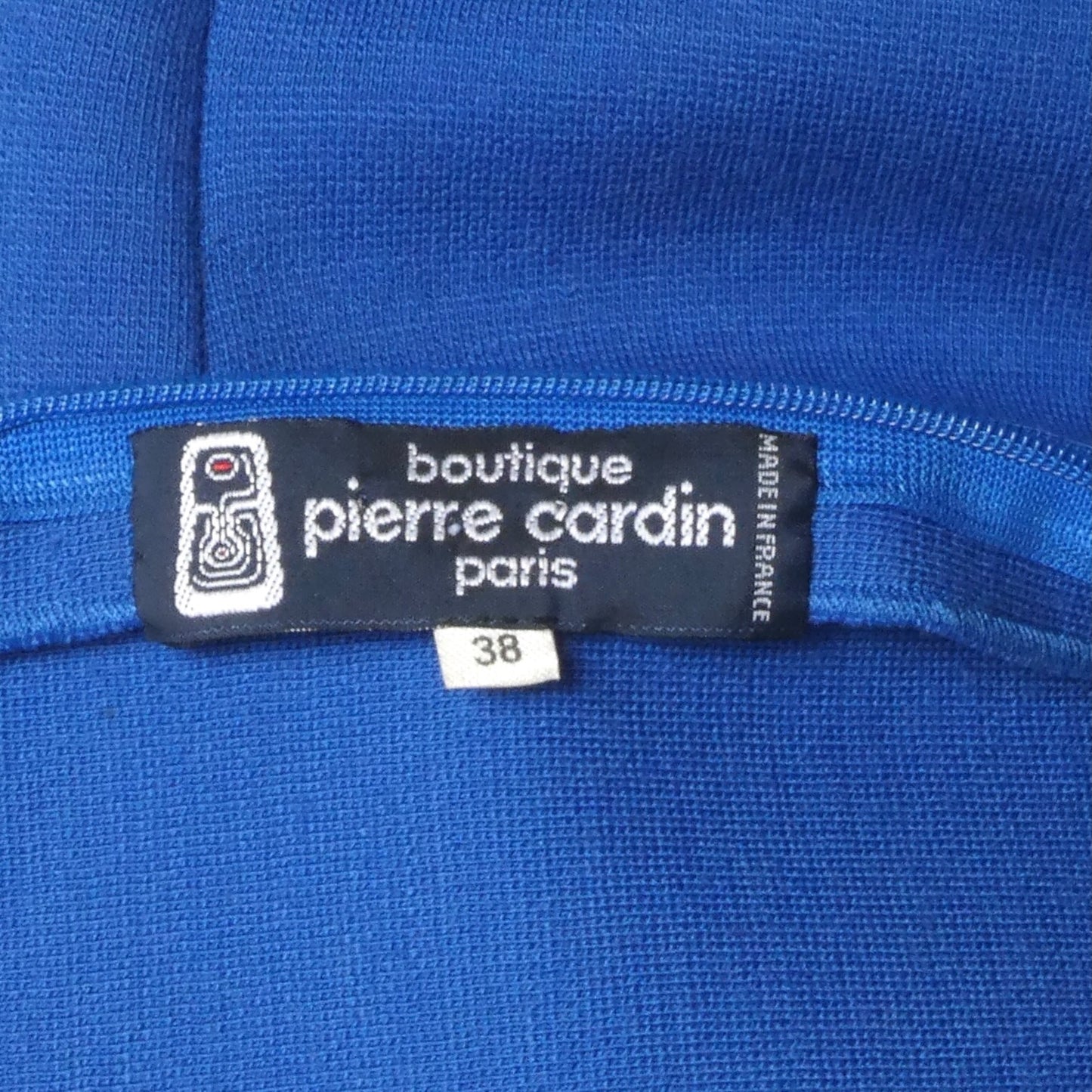 PIERRE CARDIN (HAUTE COUTURE)- 1996 Blue Wool Trapeze Dress, Size 6