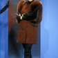 PIERRE CARDIN (HAUTE COUTURE)-1991 Wool Tweed & Fox Fur Coat, Size 8