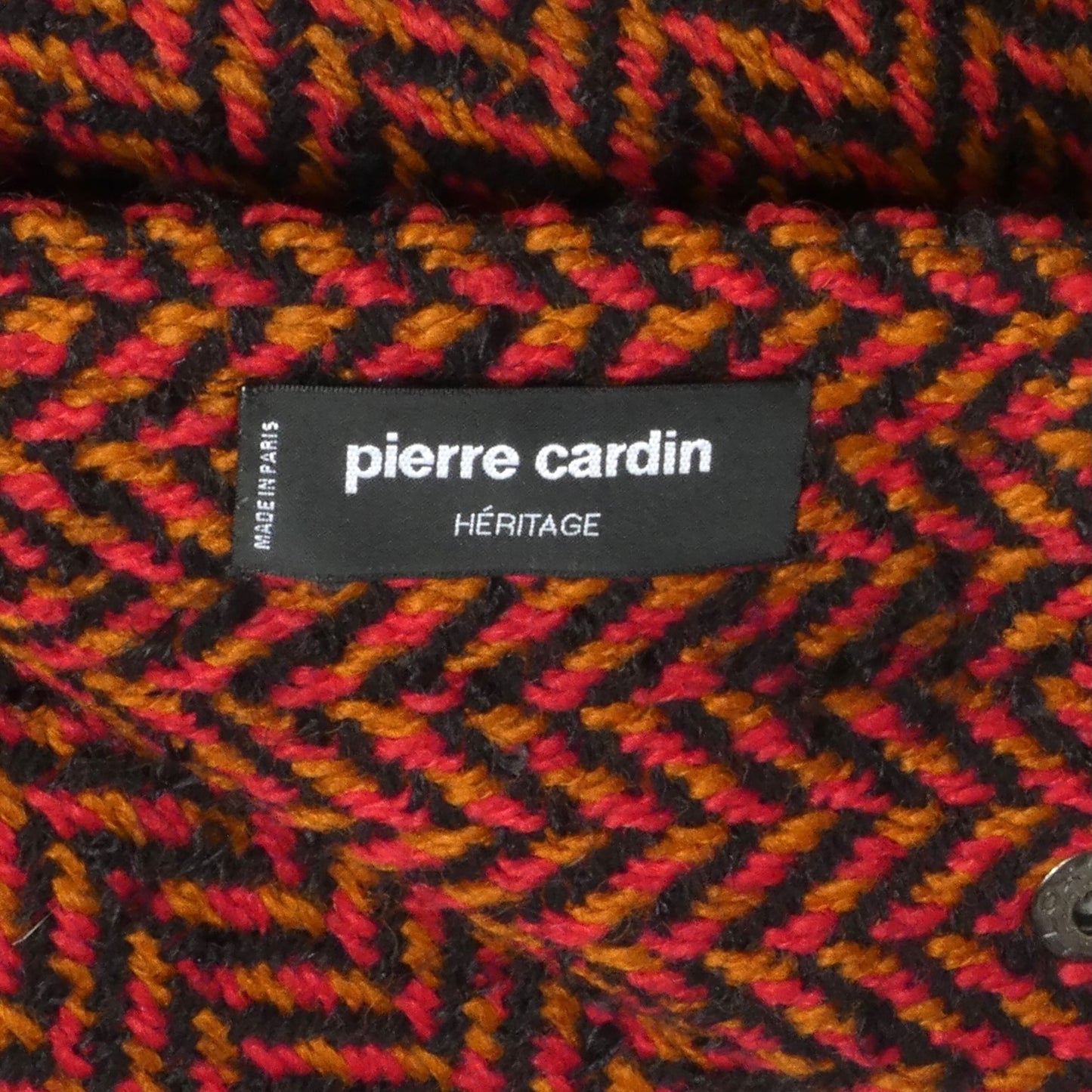 PIERRE CARDIN (HAUTE COUTURE)-1991 Wool Tweed & Fox Fur Coat, Size 8