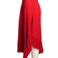 PIERRE CARDIN- 1969 Red Wool Fringe Skirt, Size 6