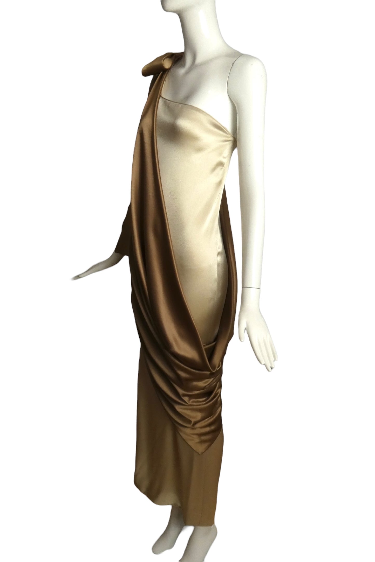 PIERRE CARDIN (HAUTE COUTURE)- 2012 Charmeuse Silk Evening Gown, Size 4