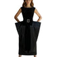 2002 Black Velvet & Taffeta Dress, Size 4