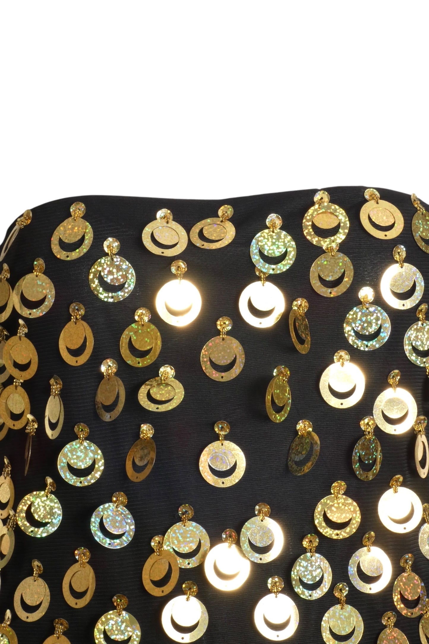 PIERRE CARDIN (HAUTE COUTURE)- 1990s Black Strapless Cocktail Dress, Size 6