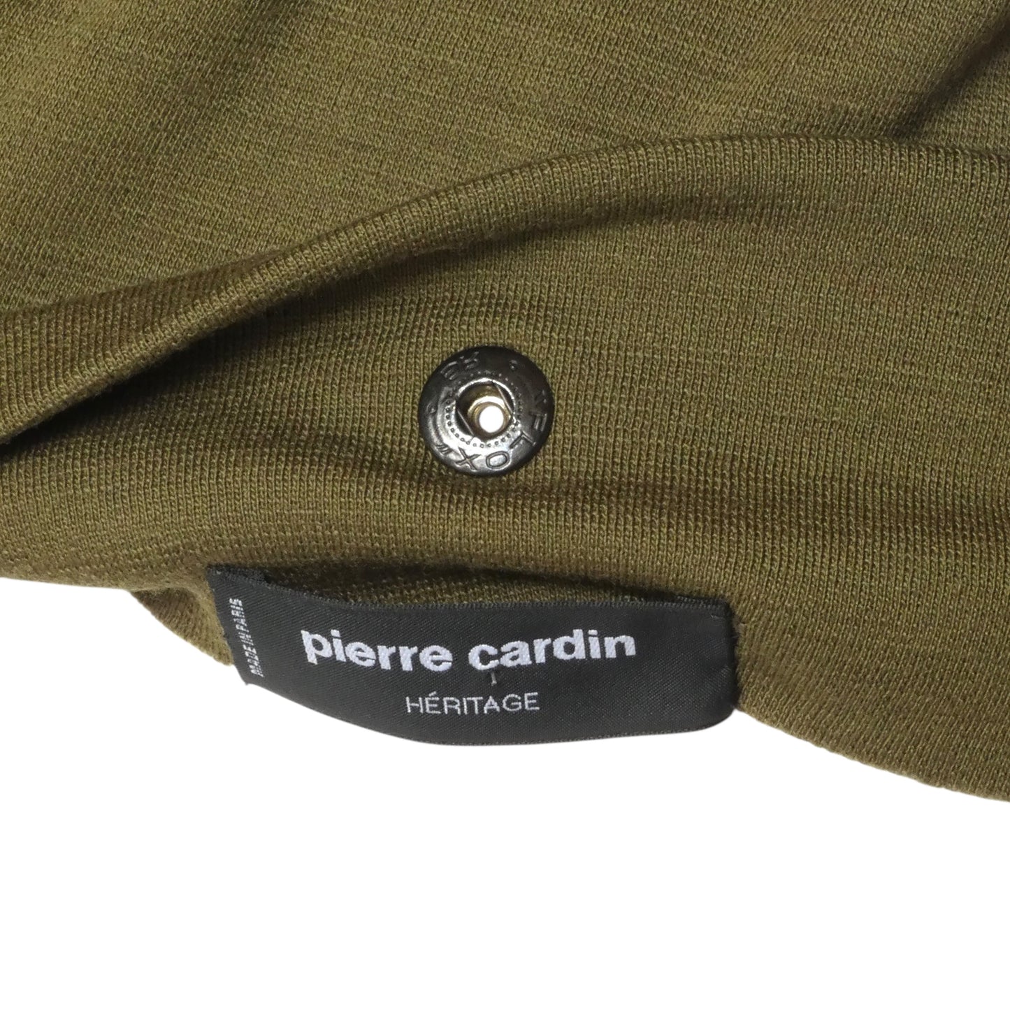 PIERRE CARDIN (HAUTE COUTURE)- 1980s Olive Wool Fringe Tunic, Size 8