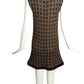 PIERRE CARDIN (HAUTE COUTURE)- 1987 Wool Knit & Patent Dress, Size 4
