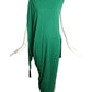 PIERRE CARDIN (HAUTE COUTURE)- 2000 Green Crepe Tassel Dress, Size 4