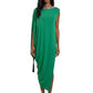 2000 Green Crepe Tassel Dress, Size 4