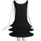PIERRE CARDIN (HAUTE COUTURE)- 2012 Black Knit Hoop Dress, Size 4