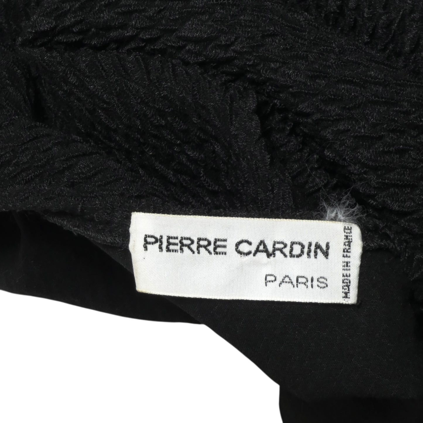 PIERRE CARDIN (HAUTE COUTURE)- 2012 Black Knit Hoop Dress, Size 4