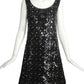 PIERRE CARDIN (HAUTE COUTURE)- 2006 Black Jeweled Lace Dress, Size 4