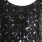 PIERRE CARDIN (HAUTE COUTURE)- 2006 Black Jeweled Lace Dress, Size 4