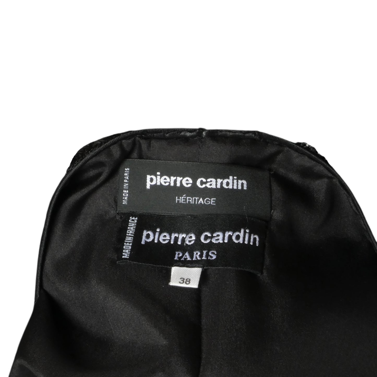 PIERRE CARDIN (HAUTE COUTURE)- 2006 Black Jeweled Lace Dress, Size 4