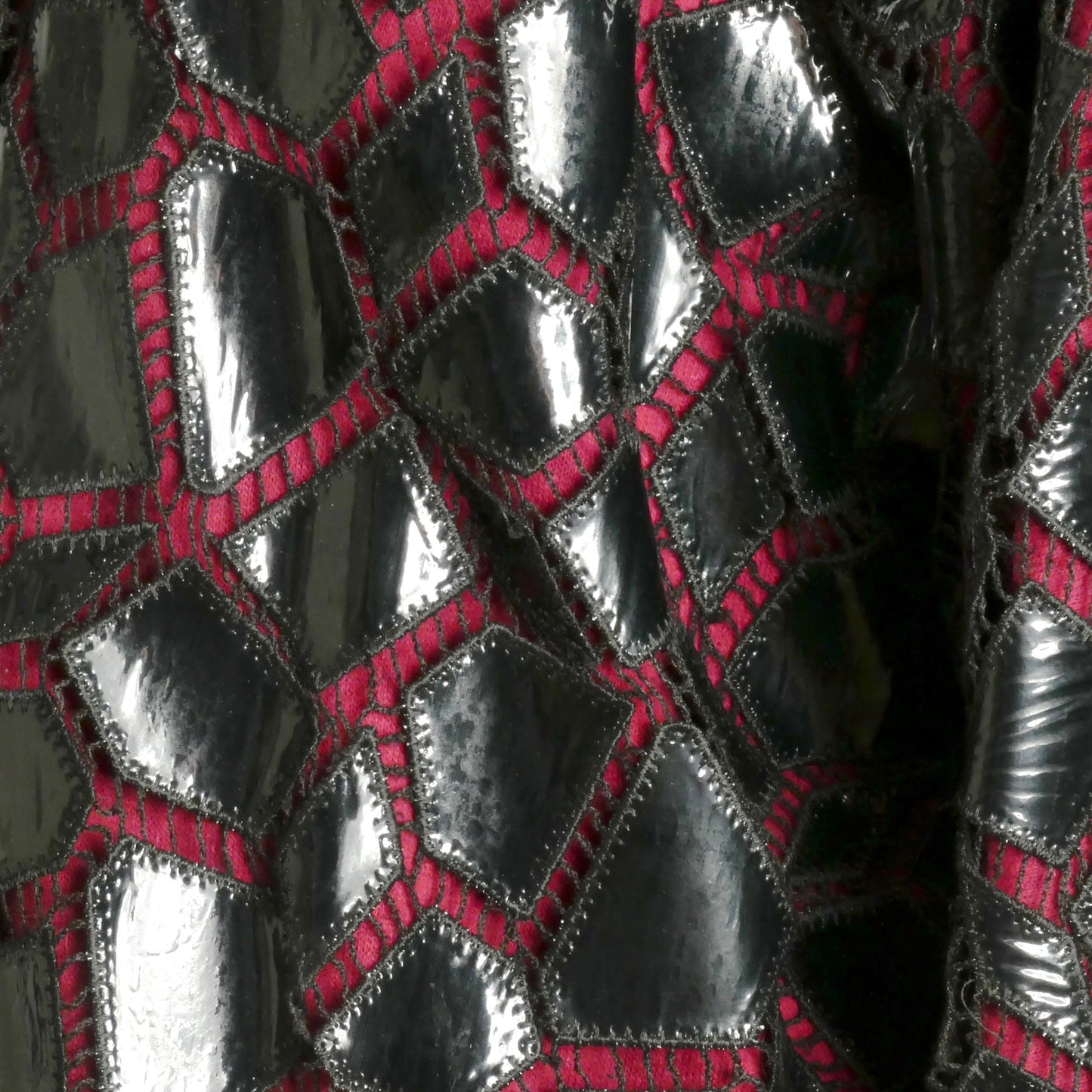 PIERRE CARDIN (HAUTE COUTURE)- 1980 Wool Knit & Patent Jacket, Size 4