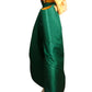 PIERRE CARDIN- 1999 Green & Orange Taffeta Overskirt, Size 4
