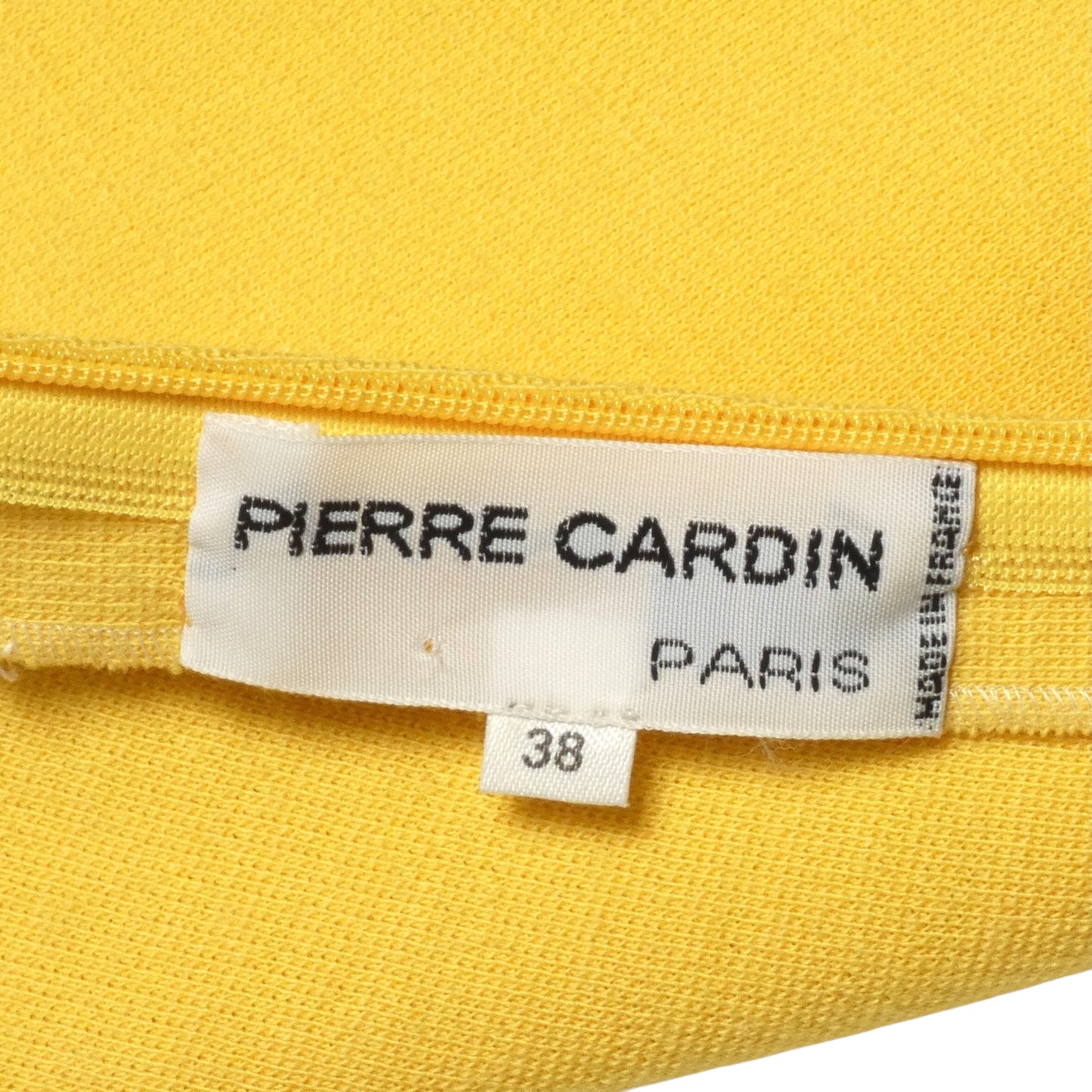 PIERRE CARDIN (HAUTE COUTURE)- 2010 Yellow Knit Tube Dress, Size 6