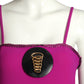 PIERRE CARDIN (HAUTE COUTURE)- 2009 Raspberry Sequin Knit Hoop Dress, Size 2