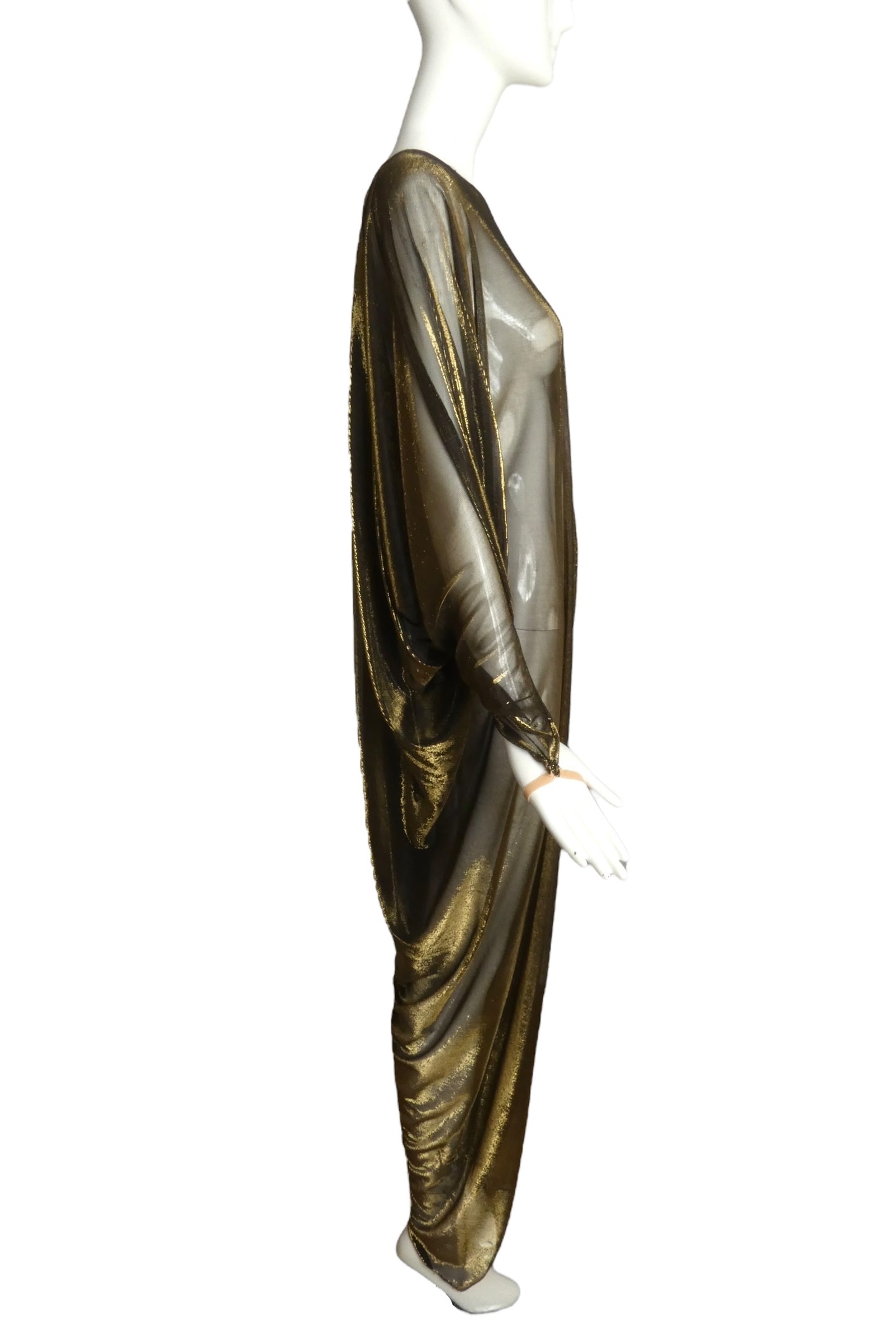 PIERRE CARDIN (HAUTE COUTURE)- 2010 Metallic Knit Jumpsuit, Size 6