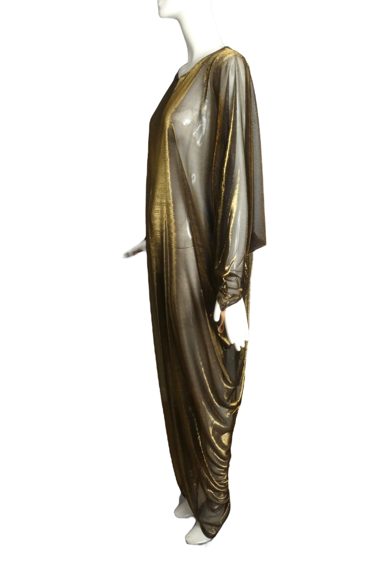 PIERRE CARDIN (HAUTE COUTURE)- 2010 Metallic Knit Jumpsuit, Size 6