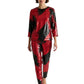 1996 2pc Velvet Pant Ensemble, Size 6