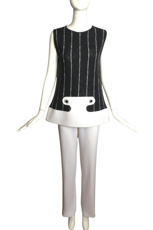 PIERRE CARDIN (HAUTE COUTURE)- 2010 2pc Pant Ensemble, Size 4