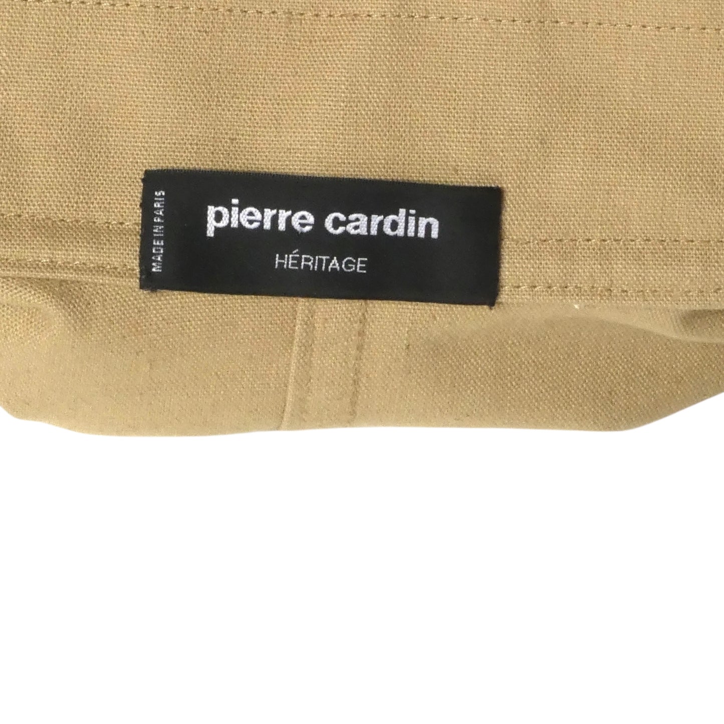 PIERRE CARDIN (HAUTE COUTURE)-1997 Khaki Cotton Trench Coat, Size 8