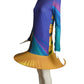 PIERRE CARDIN (HAUTE COUTURE)- 2009 Multi Color Jersey Knit Hoop Dress, Size 6