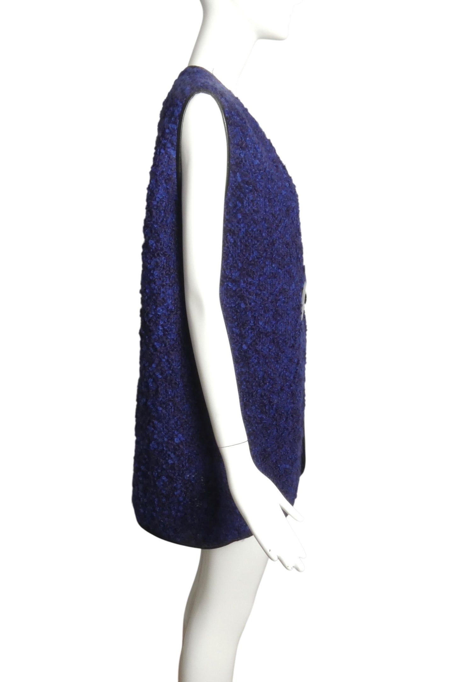 PIERRE CARDIN (HAUTE COUTURE)- 2008 Wool Boucle Knit Vest, Size 8