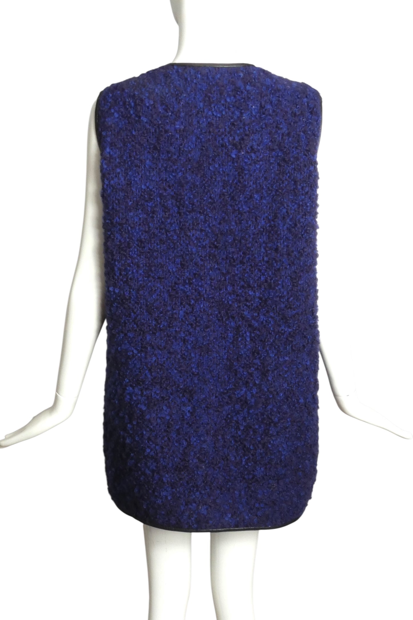 PIERRE CARDIN (HAUTE COUTURE)- 2008 Wool Boucle Knit Vest, Size 8