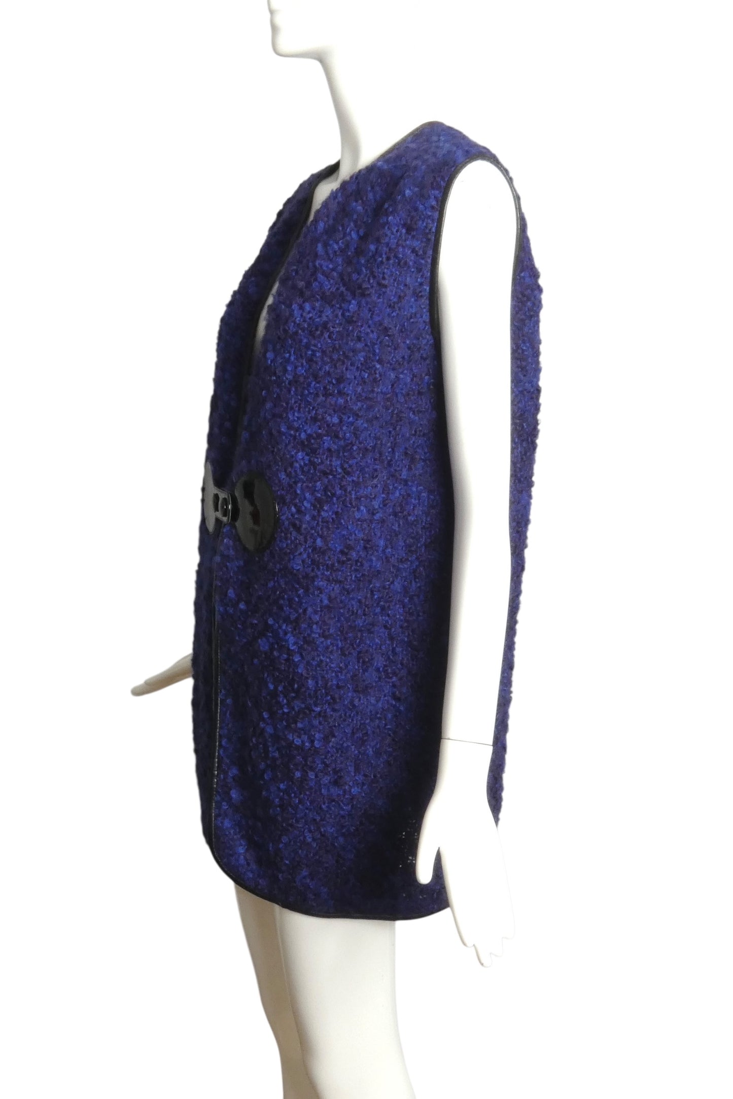 PIERRE CARDIN (HAUTE COUTURE)- 2008 Wool Boucle Knit Vest, Size 8